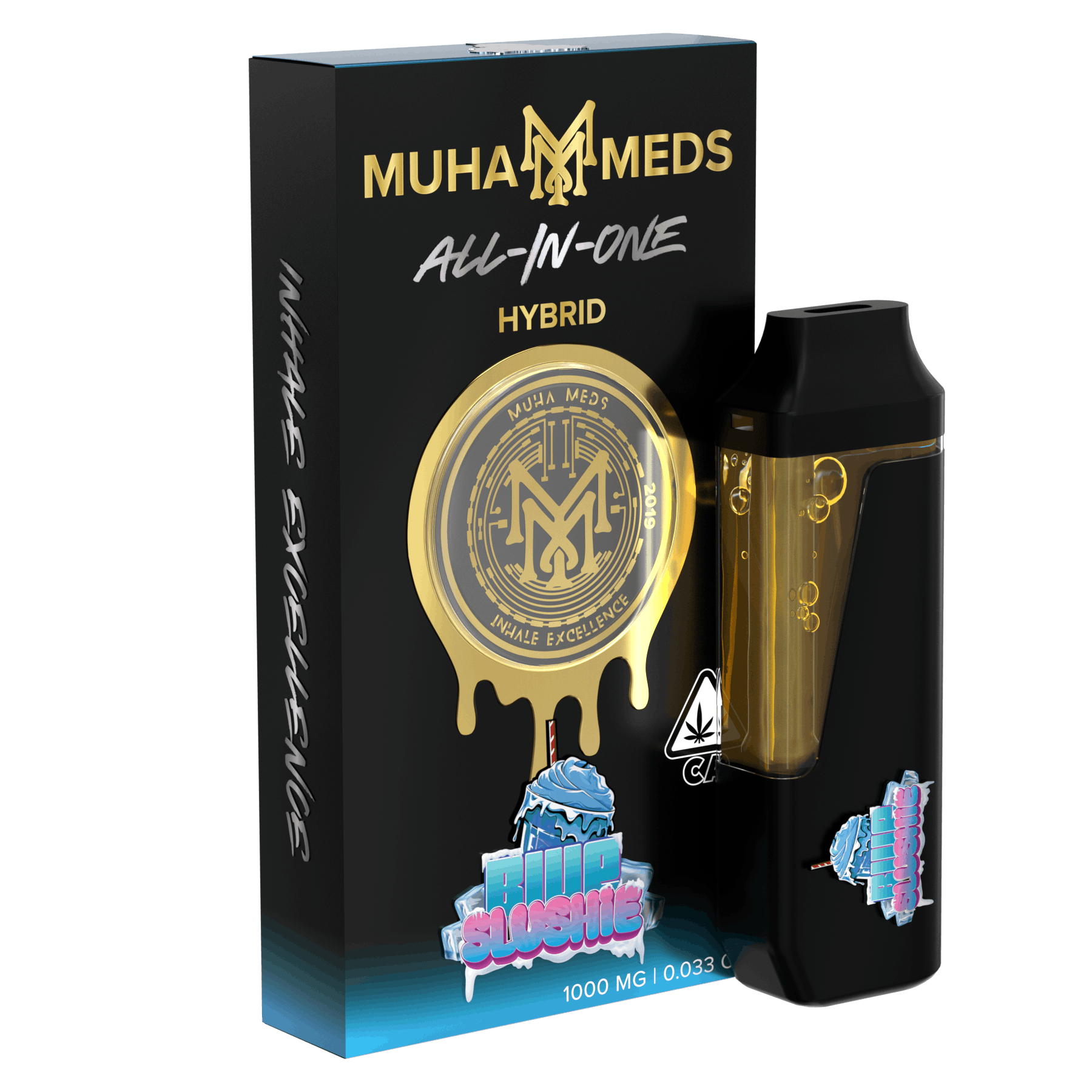 Muha Meds blue slushie