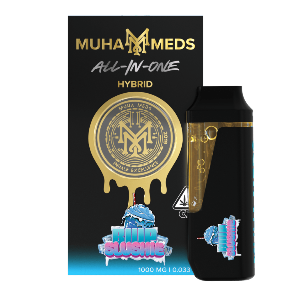Muha Meds blue slushie
