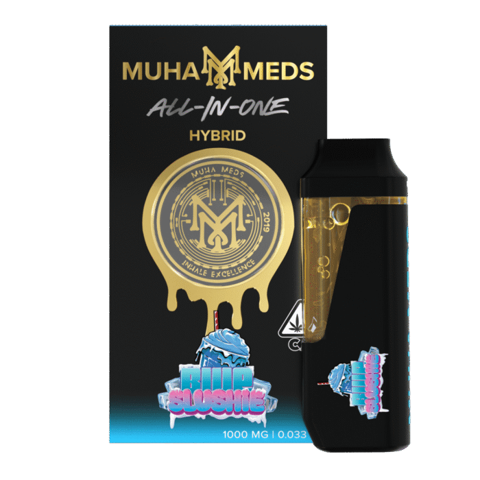 Muha Meds blue slushie
